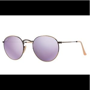 Lilac Mirror Round Flash Lenses